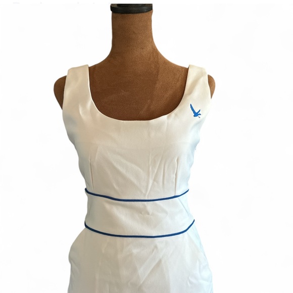 Y2K Grey Goose Vodka Promotion Sleeveless Dress with Navy Accents - Picture 4 of 8